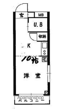 東京都板橋区小茂根４丁目[1R/21.6m2]の間取図