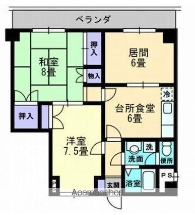 ロゼ三条[3DK/51.03m2]の間取図