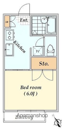 ローゼンハイム[1K/23.18m2]の間取図