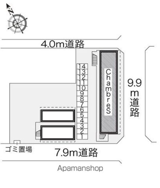 レオパレスＣｈａｍｂｒｅ　Ｓ[1K/23.18m2]の共用部4