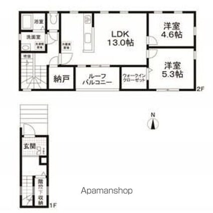Ｗｅｓｔ　Ｈｏｕｓｅ[2LDK/65.52m2]の間取図