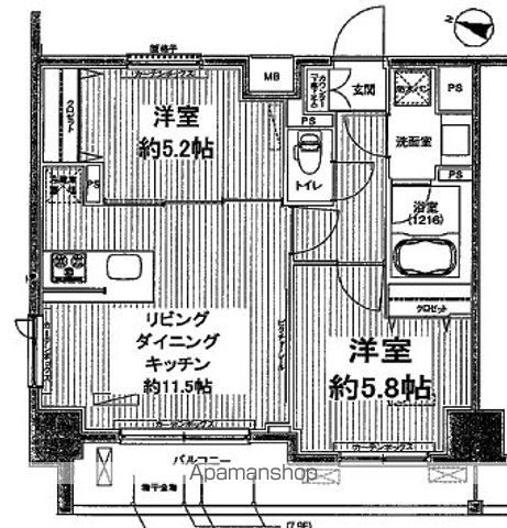 センテニアル王子神谷の間取り