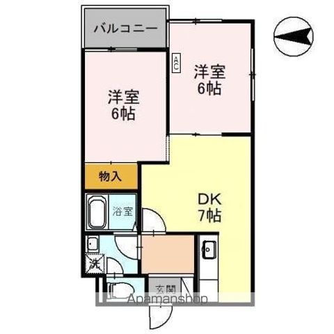 KUハイツの間取り写真
