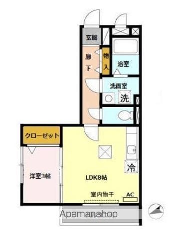 モンテリブロあさひの間取り写真