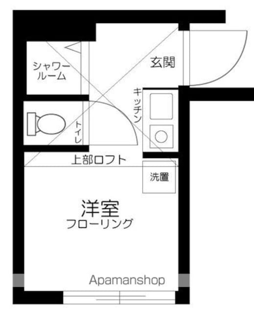 東京都杉並区久我山３丁目[1R/8.91m2]の間取図