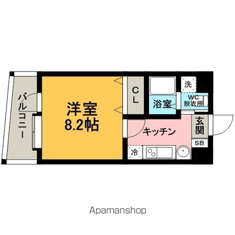 【福岡市博多区堅粕のマンションの間取り】