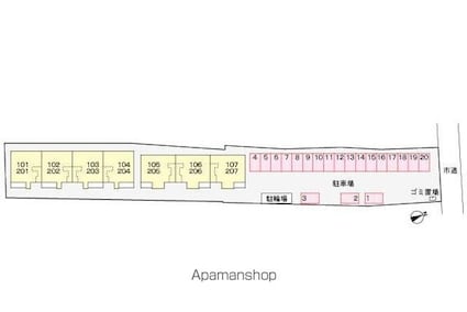 プラタナス[2LDK/59.34m2]の配置図