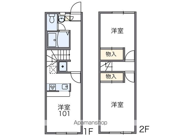 【南国市大そねのアパートの間取り】