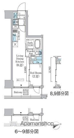 プライムブリス東中野駅前の間取り写真