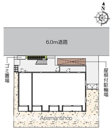 ミランダサニーハイツ　光[1K/21.47m2]の配置図
