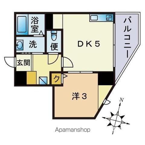 アディーレ西新の間取り写真