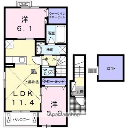 アルバーダ[2LDK/55.1m2]の間取図