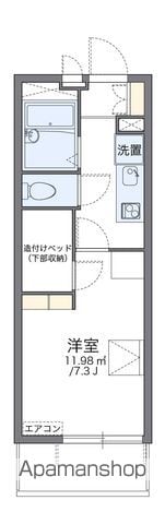 レオパレスアバの間取り写真