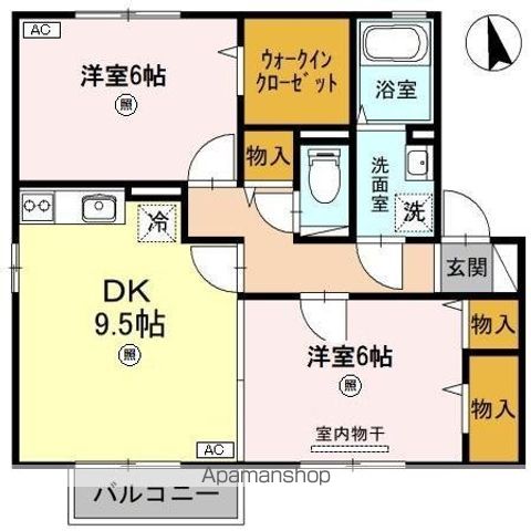 アリオス Bの間取り写真