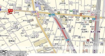 エクセリア新宿[1K/18.36m2]の配置図