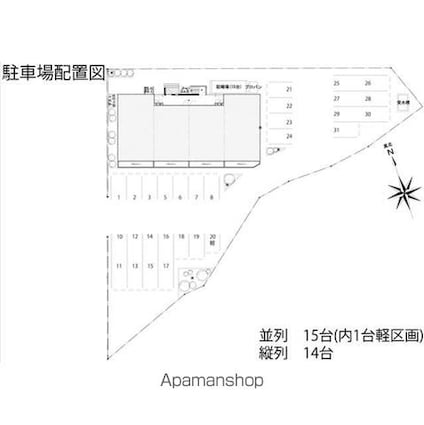 ハートフルマンションピノネロ[2LDK/50.16m2]の配置図