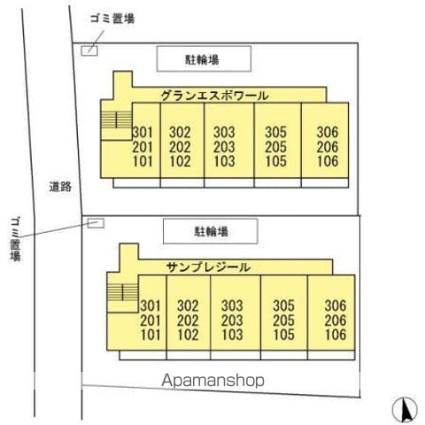 グランエスポワール 106 ｜ 東京都小平市小川西町４丁目14-10（賃貸アパート1LDK・1階・33.61㎡） その27