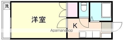 キャフェフロール[1K/18m2]の間取図