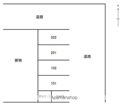 和歌山県和歌山市園部[3DK/48.18m2]の配置図