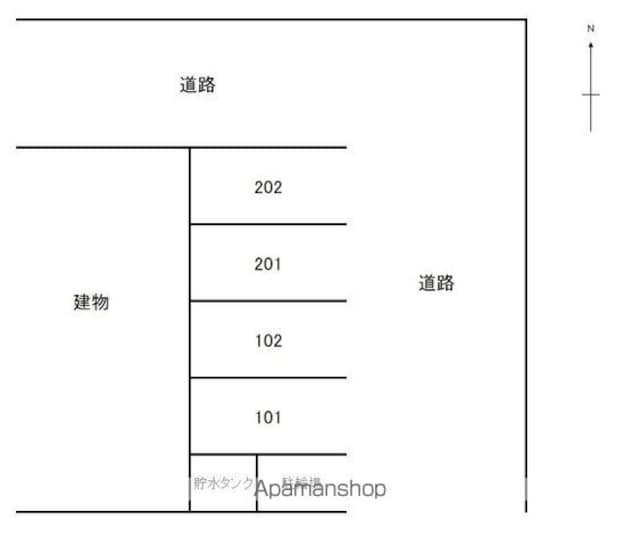 和歌山県和歌山市園部[3DK/48.18m2]の配置図