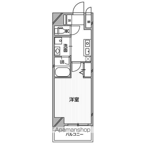 【大阪市浪速区大国のマンションの間取り】