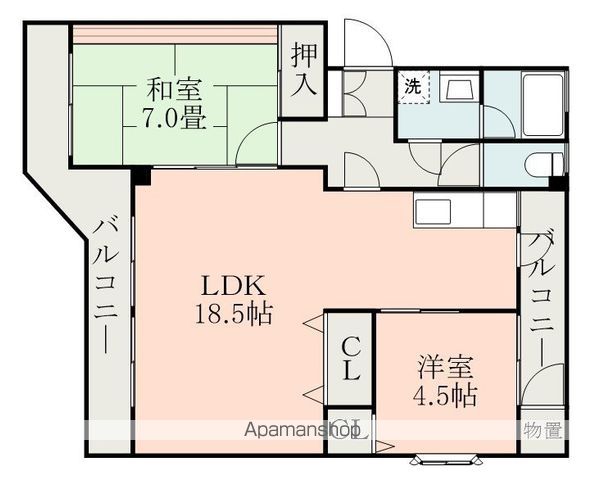 グリンピアパーツ近見の間取り写真