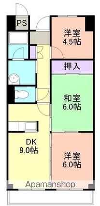 和歌山県和歌山市元町奉行丁２丁目[3LDK/59.24m2]の間取図