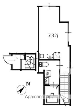 東京都杉並区本天沼２丁目[1R/22.63m2]の間取図