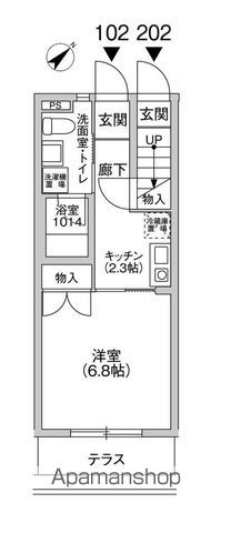 【サンライズヒルズＴ．Ｂの間取り】