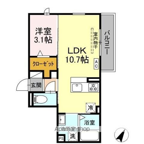 仮）ＤーＲＯＯＭ葵西の間取り