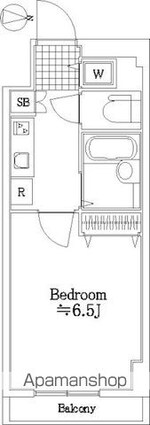 アデッソ本蓮沼[1K/21.46m2]の間取図