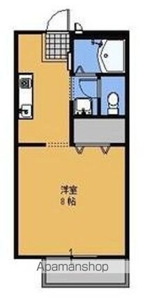 グリーンコート　Ａ[1K/27.08m2]の間取図