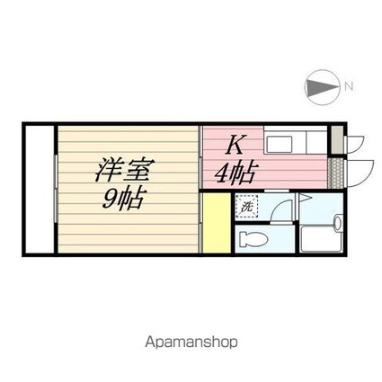 タウンハイツ和泉[1K/29.16m2]の間取図
