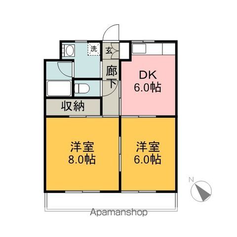 マンションレインボーIIの間取り写真