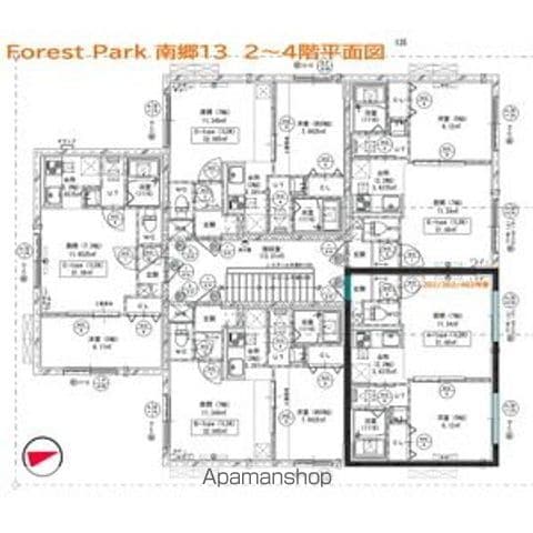 FOREST PARK 南郷13の間取り写真