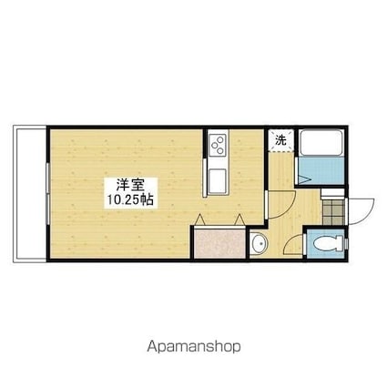 アルト立花[1R/27.02m2]の間取図