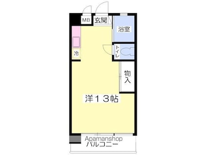 ＲＩＣＨ　ＦＩＥＬＤ土居田[1R/23.43m2]の間取図
