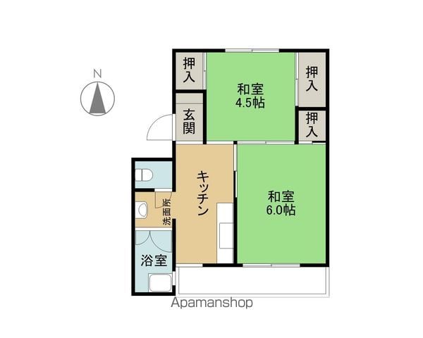 ビレッジハウス印南2号棟の間取り写真