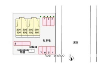 山形県天童市交り江４丁目[1K/36.28m2]の配置図