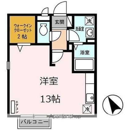 ＭＡＩＳＯＮ　ＬＡＳＴ　ＷＩＳＴＥＲＩＡ[1R/33.35m2]の間取図