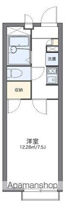 レオパレスＷＩＳＨ[1K/22.35m2]の間取図