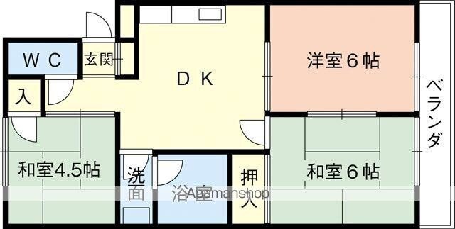 マンション・アイリス[3DK/51.03m2]の間取図