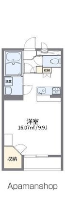 レオパレス菊[1K/31.05m2]の間取図