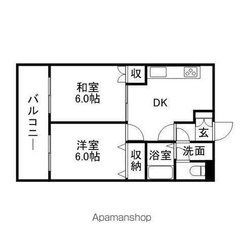 【ビレッジボヌール若久の間取り】