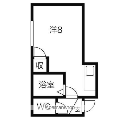 レインボーハイムAの間取り写真