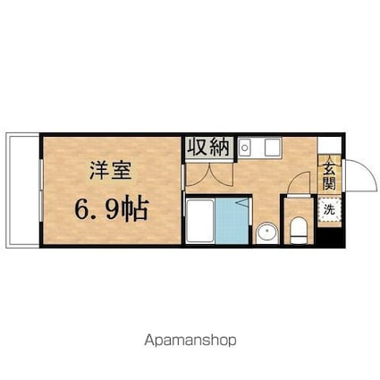 Ｃ’ｓ３　ＫＡＮＥＫＯ[1K/22.28m2]の間取図