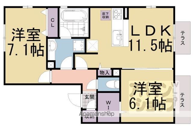 ラヴィベル セタの間取り写真