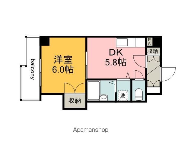 SINCER舟入の間取り写真