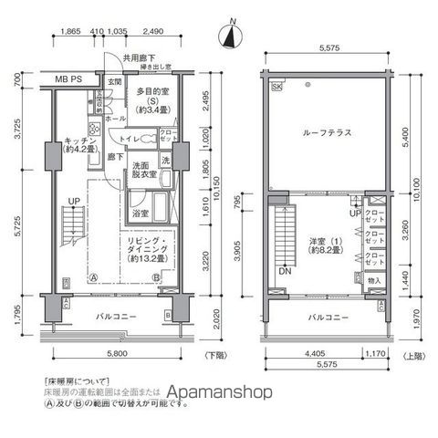 東雲キャナルコートＣＯＤＡＮ１７号棟の間取り