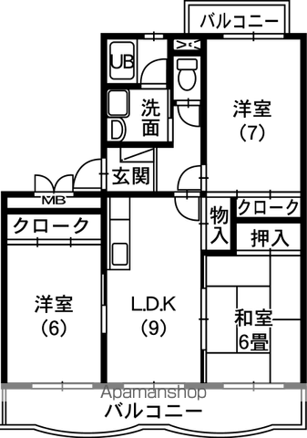 エクレールAの間取り写真